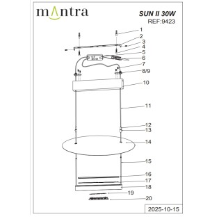 Lámpara de techo LED Sun II (30W)