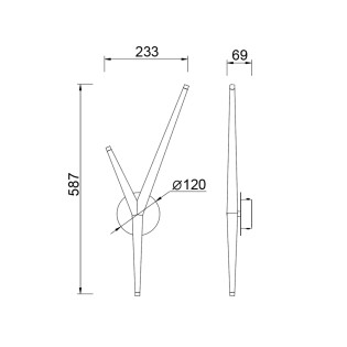 Aplique de pared LED...