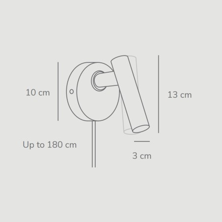 Aplique de pared Makoto