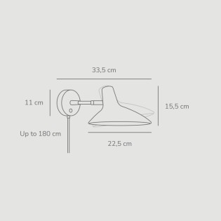 Aplique de pared Darci Short Arena