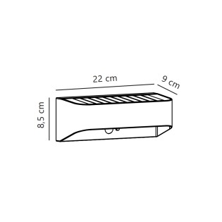 Marcellio Solar LED Outdoor Wall Sconce (5W)