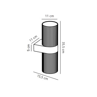 Kyklop Maxi outdoor wall light (2 lights)