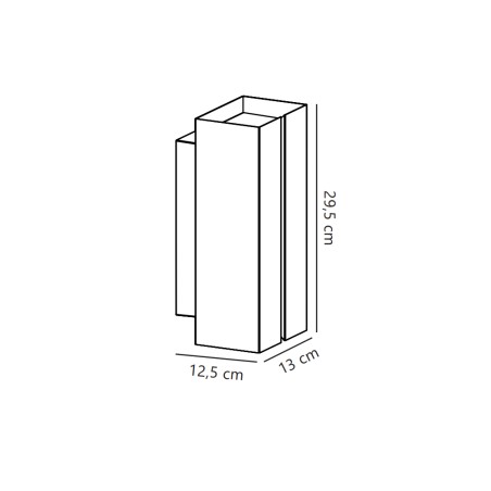 Clarini outdoor wall sconce.