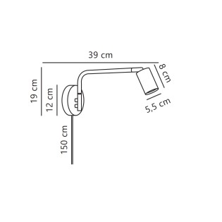 Wall sconce Explore Long