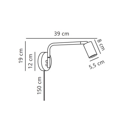 Wall sconce Explore Long