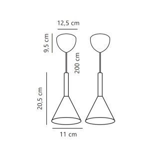 Kelvis 2 Hanging Lamp Kit