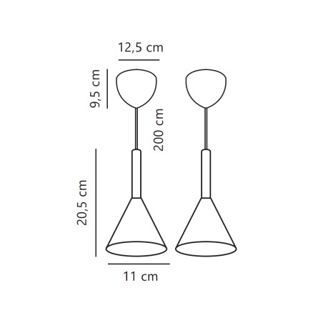 Kelvis 2 Hanging Lamp Kit