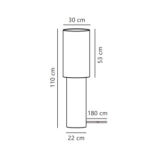 Izara 110 floor lamp