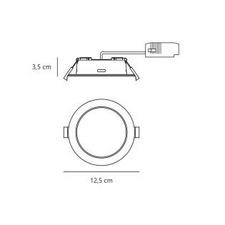 Manacor 12 (6W) LED Downlight for bathrooms