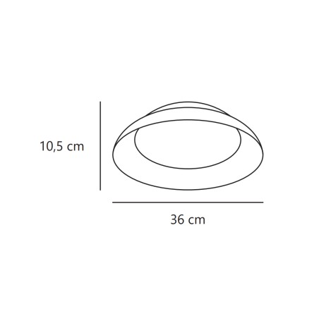 Nivora 36 LED ceiling panel (10W)