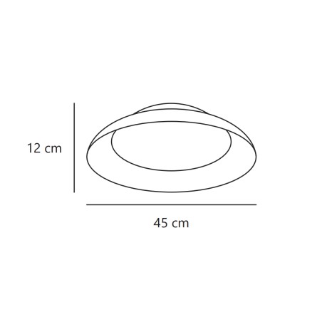 Nivora 45 LED ceiling panel (10W)