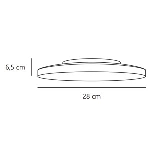 Seronova 28 LED Ceiling Light for Bathrooms (15W)