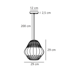 Maluca pendant lamp