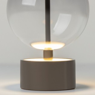 Lámpara recargable LED Double Moon Negro (3W)