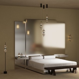 LED Wall Sconce Double Moon...