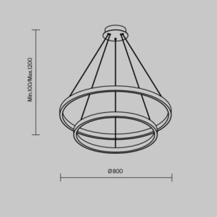 LED Pendant Lamp Rim (84W)