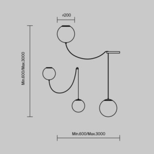 LED Hanging Lamp Twins (20W)