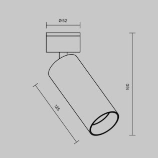 Recessed LED Spotlight FOCUS LED Brass (12W)