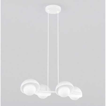 Lámpara colgante Nordessa blanco (4 luces)