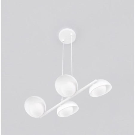 Lámpara colgante Nordessa blanco (4 luces)