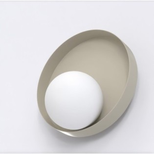 Halvia white wall sconce