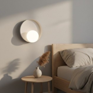 Halvia mocha wall sconce.