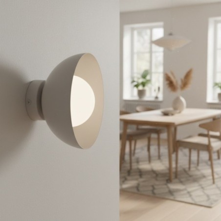 Lumora mocha wall sconce.