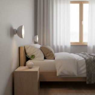 Lumora mocha wall sconce.