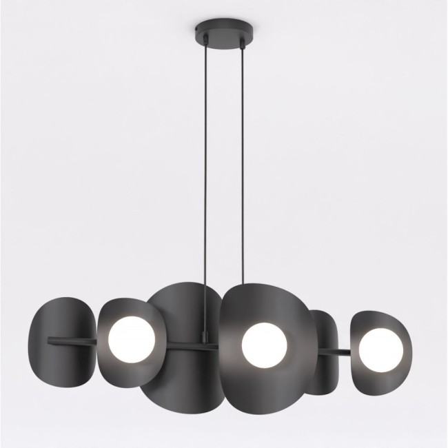 Lithora black pendant lamp (4 lights)