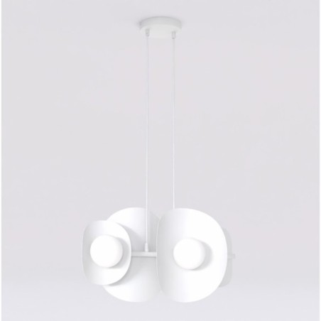 Lithora black pendant lamp (6 lights)