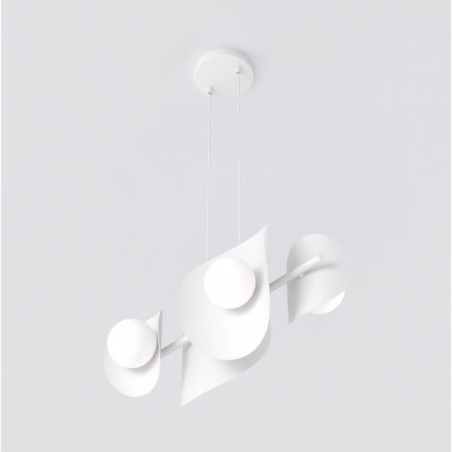 Lithora black pendant lamp (6 lights)