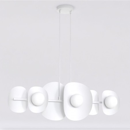 Lithora white pendant lamp (4 lights)