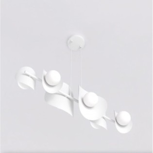 Lithora white pendant lamp (4 lights)