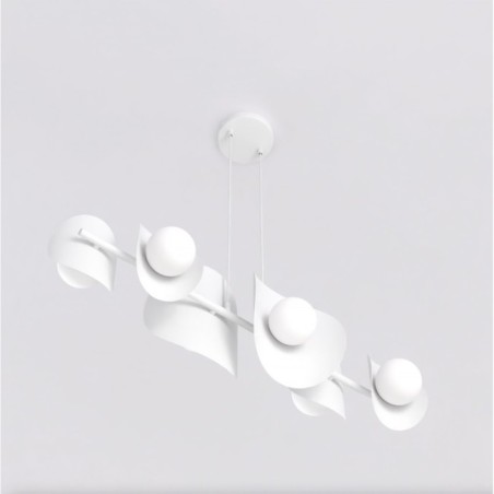 Lithora white pendant lamp (4 lights)
