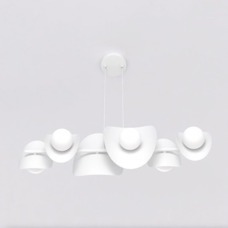 Lithora white pendant lamp (4 lights)