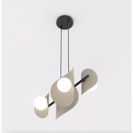 Lithora white pendant lamp (6 lights)