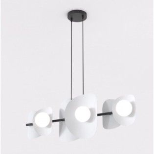 Lithora gray pendant lamp (4 lights)
