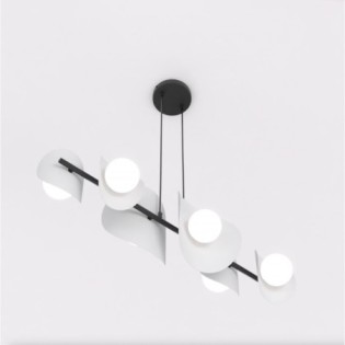 Lithora gray pendant lamp (4 lights)