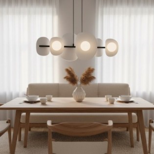 Lithora gray pendant lamp (4 lights)