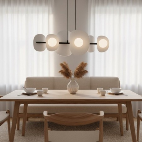 Lithora gray pendant lamp (4 lights)