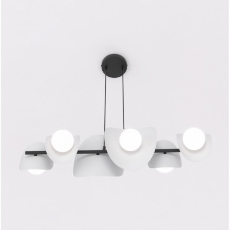 Lithora gray pendant lamp (4 lights)