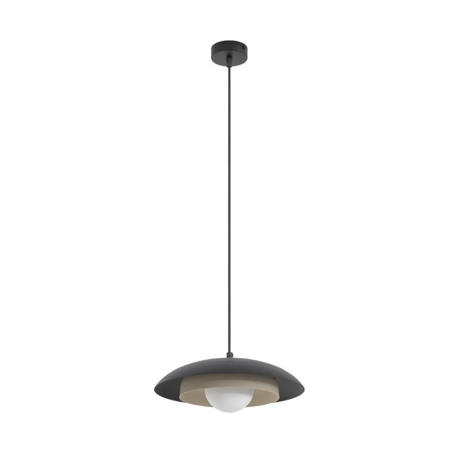 Lámpara colgante Arka negro+moka
