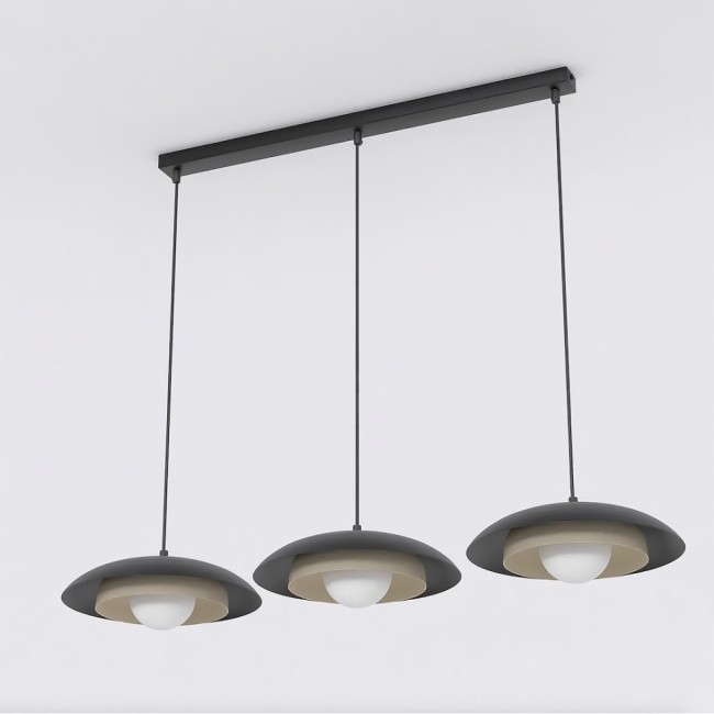 Arka black + mocha hanging lamp