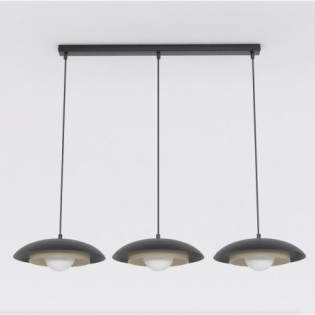 Arka black + mocha hanging lamp
