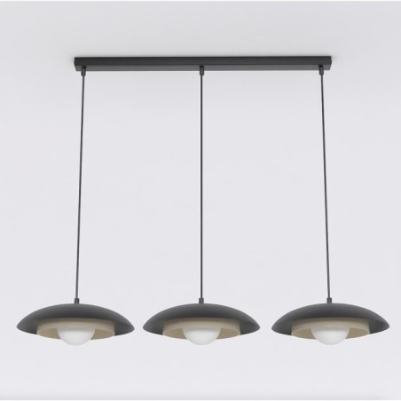 Arka black + mocha hanging lamp