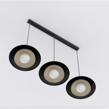 Arka black + mocha hanging lamp