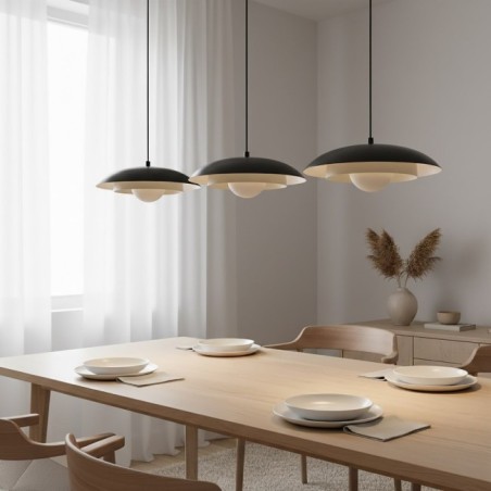 Arka black + mocha hanging lamp