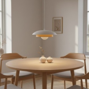 Arka white + moka hanging lamp (3 lights)