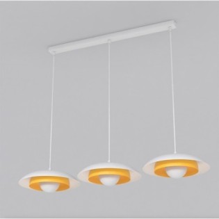 Arka white + orange hanging lamp