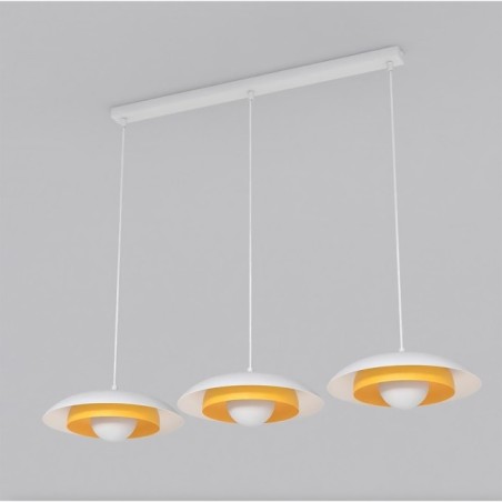 Arka white + orange hanging lamp